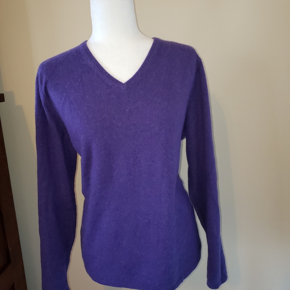Purple Cashmere Sweater